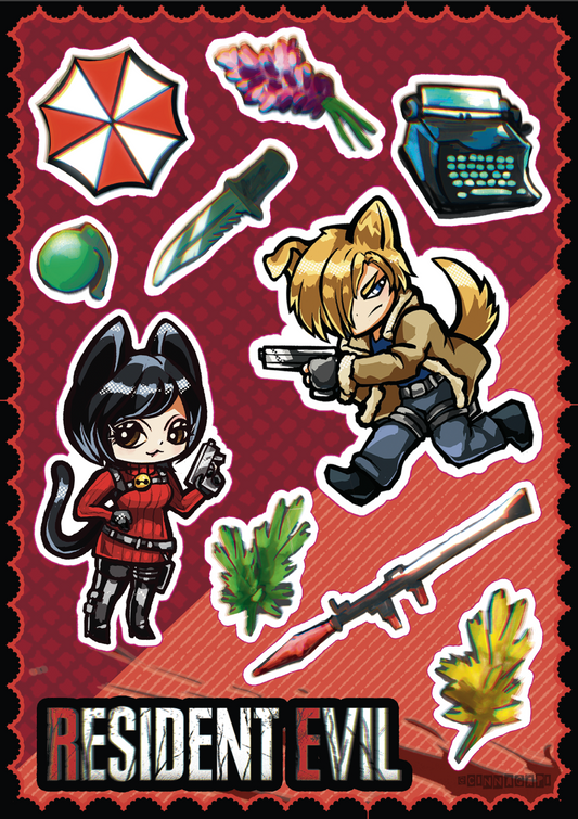 Resident Evil Stickersheet