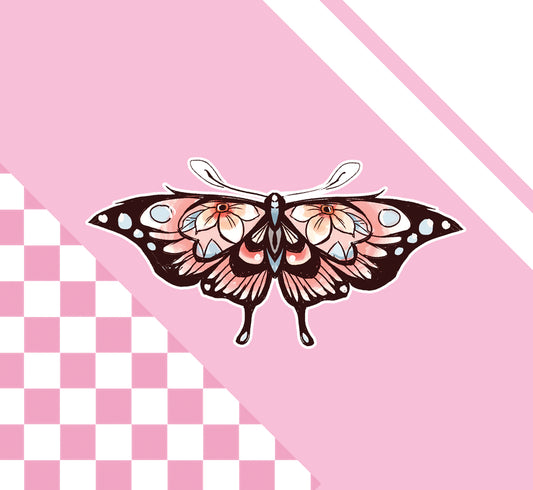 Butterfly Pink Sticker